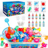Kiditos Magic Water Elf Toy Kit,Squishies for Kids,10 Gels & 6 Molds