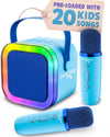 Move2Play, Karaoke Machine for Kids | Includes 20+ Kid Songs | 2 Microphones | Connect with Bluetooth | 3, 4, 5, 6, 7+ Year Old Gift | Toy for Girls