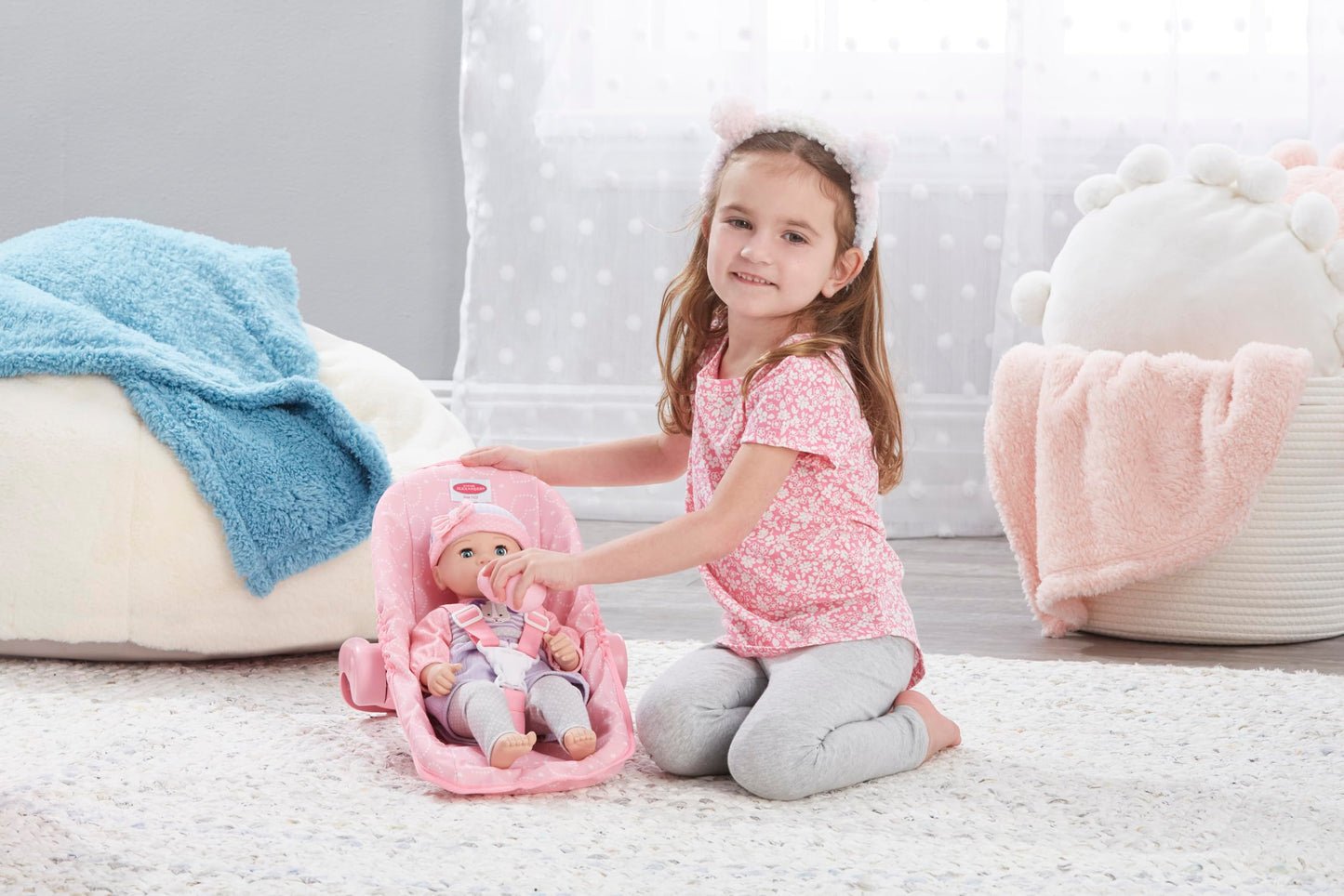 Madame Alexander Car Seat/Carrier for Dolls, Pink Heart