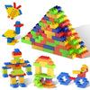 PicassoTiles 200 Piece Large Construction Brick Building Blocks STEM Bricks Toy Set Creative Learning Early Education Playset 5 Colors 4 Unique Shapes