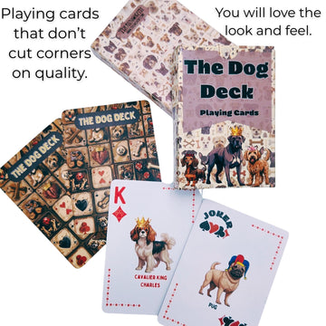 Truwnorth The Dog Deck Premium Playing Cards, Poker Size Standard Index, Luxury Playing Cards