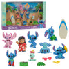 Disney’s Lilo & Stitch Deluxe Figure Set, 13-Piece Set, 2-inch tall Collectible Figurines, Pretend Play, Kids Toys for Ages 3 Up by Just Play