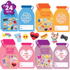 Valentine Cards with Stickers for Kids, Lets Stick Together Valentine Card, Classroom Valentines Exchange Cards, Valentine Day Cards for Toddlers