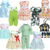 MCZQXW 10 Sets Fashion Doll Clothes and Accessories for 18 Inch Girl Doll, 17 Pcs American Doll Clothing, Dresses, Outfits