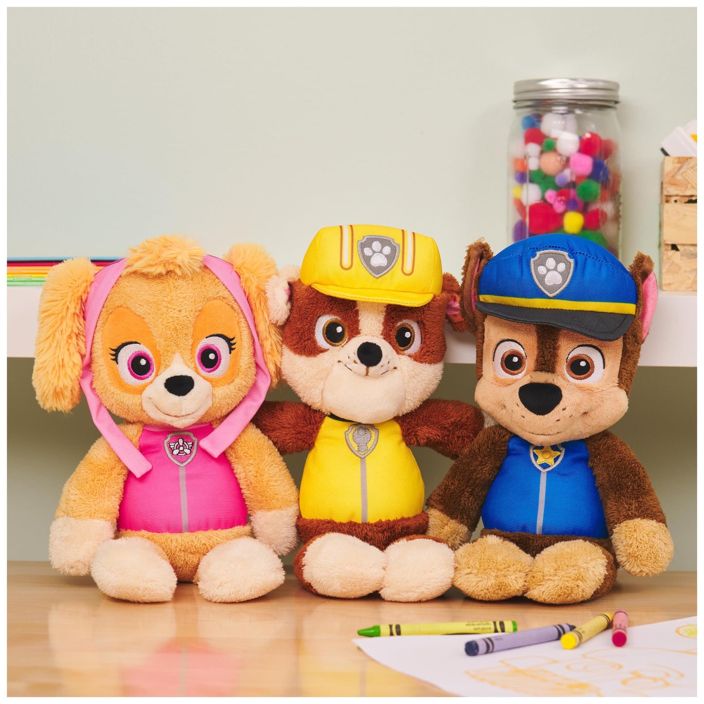 Paw Patrol GUND Official Marshall Take-Along Buddy Plush Toy, Premium Stuffed Animal for Ages 1 and Up, Red/White, 33cm
