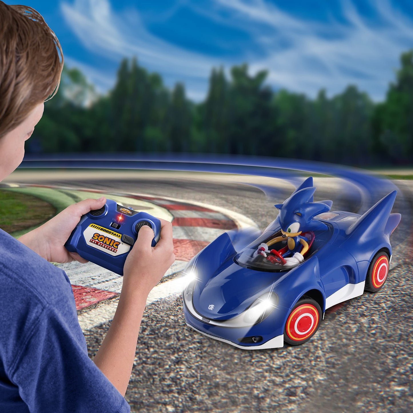 NKOK Sonic & Sega All Stars Racing RC Car - Remote Control, Ages 6+