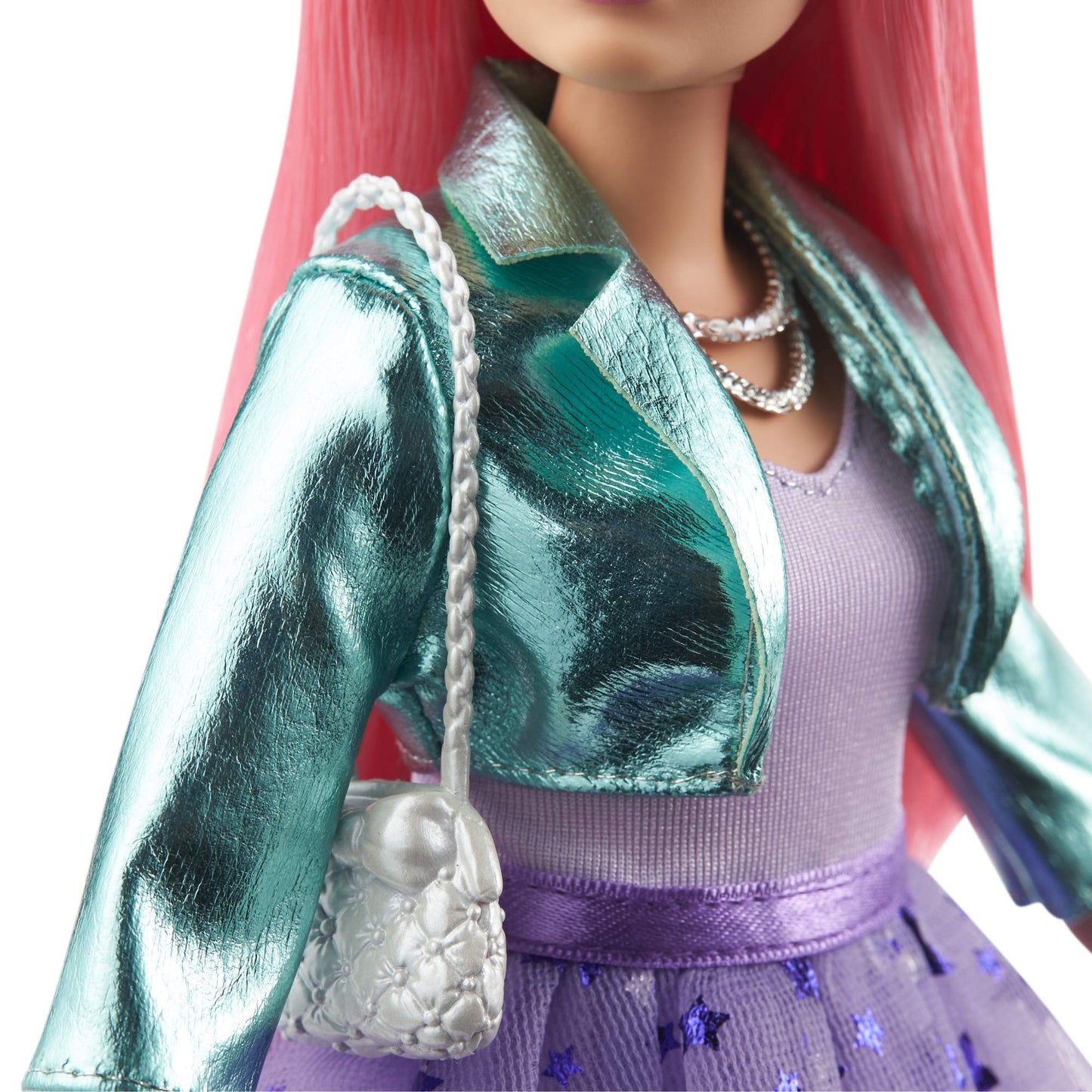Barbie Princess Adventure Daisy Doll in Princess Fashion (12-inch Curvy) with Pink Hair, Pet Kitten, Tiara, 2 Pairs of Shoes and Accessories, for 3 to