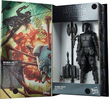 Star Wars The Black Series Boba Fett (in Disguise) SDCC Exclusive 6-Inch-Scale War of The Bounty Hunters Comic Set F5536 Multicolored Collectible by