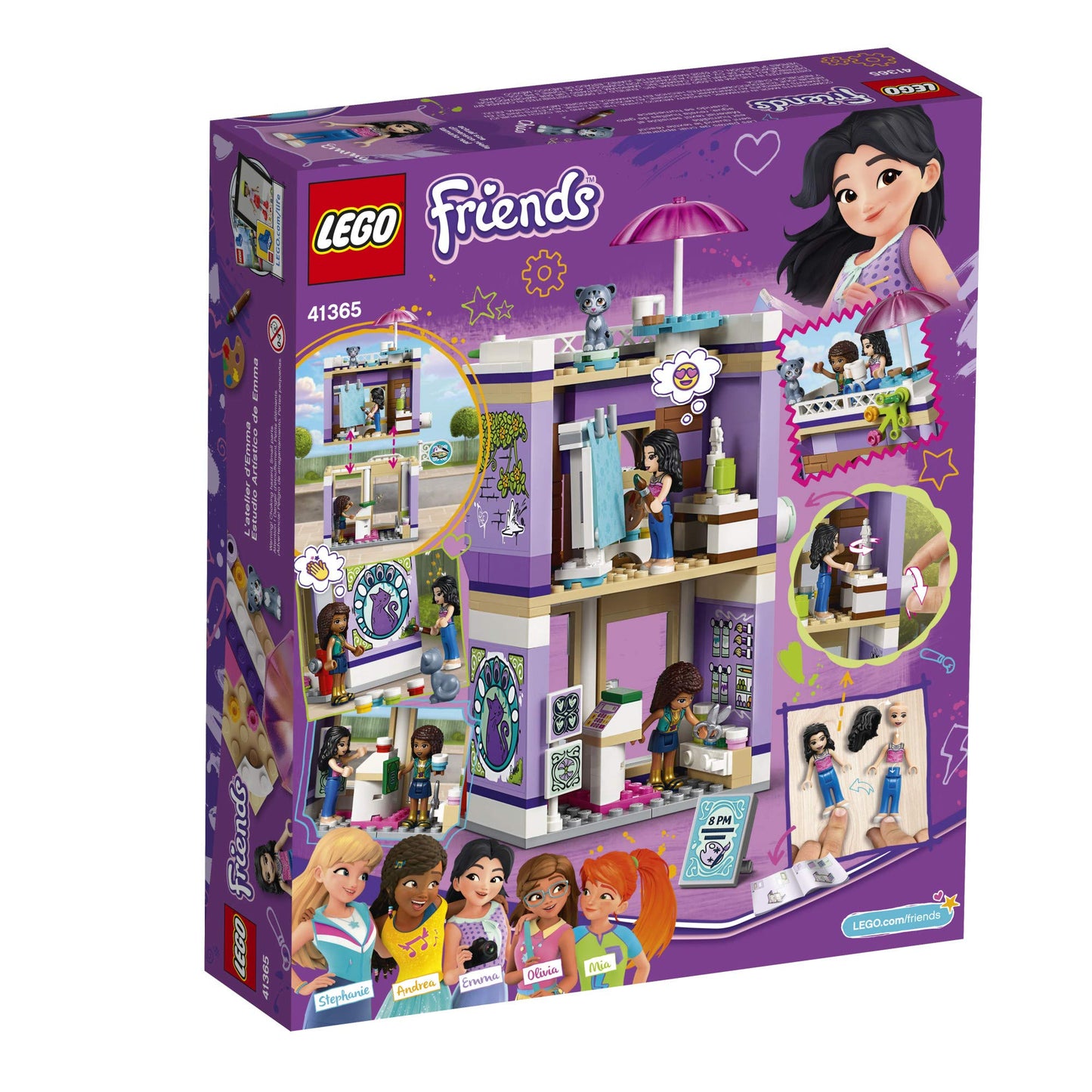 LEGO Friends Emma’s Art Studio 41365 Building Kit (235 Pieces)