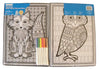 Creatology 2 Poster Set ~ Animal Playtime (Foxy Fun + Wise Owl; 11" X 15"; 1 Fuzzy, 1 Standard)