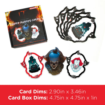 AQUARIUS IT Chapter 2 Shaped Playing Cards - IT Chapter 2 Themed Deck of Cards for Your Favorite Card Games - Officially Licensed IT Movie Merchandise
