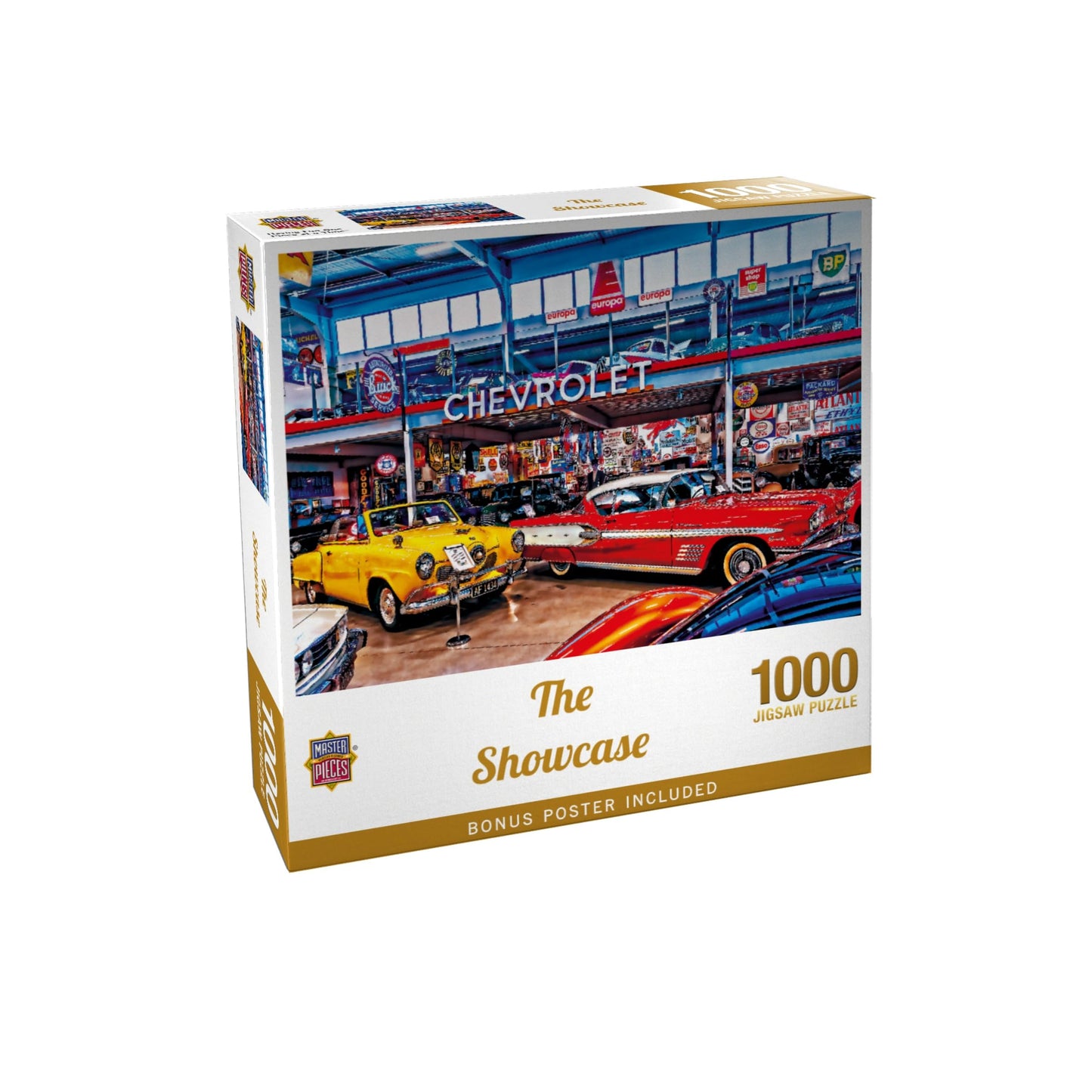 Masterpieces Jigsaw Puzzle 1000 Pieces for Adults & Families - The Showcase - 19.25"x26.63" - Car Theme