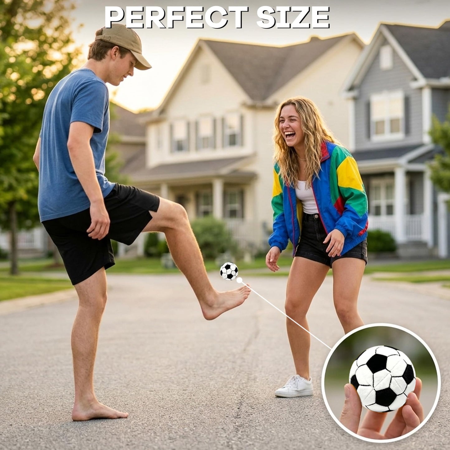 SKNSL 6 Pack Geometric Pattern Footbag Sacks, Clay Pellet Filled Footbag, Soft Cotton Juggling Bags for Outdoor Footbag Game, Indoor Exercise Toy