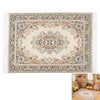 1/12 Scale Miniature Silk Woven Rug, 10 x 15cm Home Decor Accessory