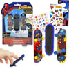Spiderman Fingerboard Toy Set - Bundle with 3 Marvel Spiderman Finger Skateboard for Kids Plus Spiderman Stickers, More | Spiderman Finger Skateboard
