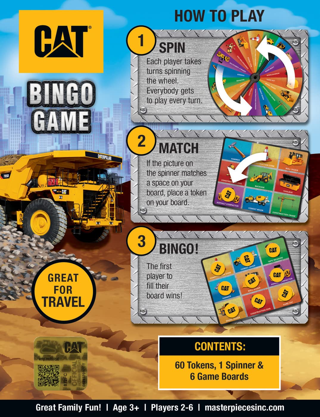 MasterPieces Kids Games - Caterpillar Bingo Game