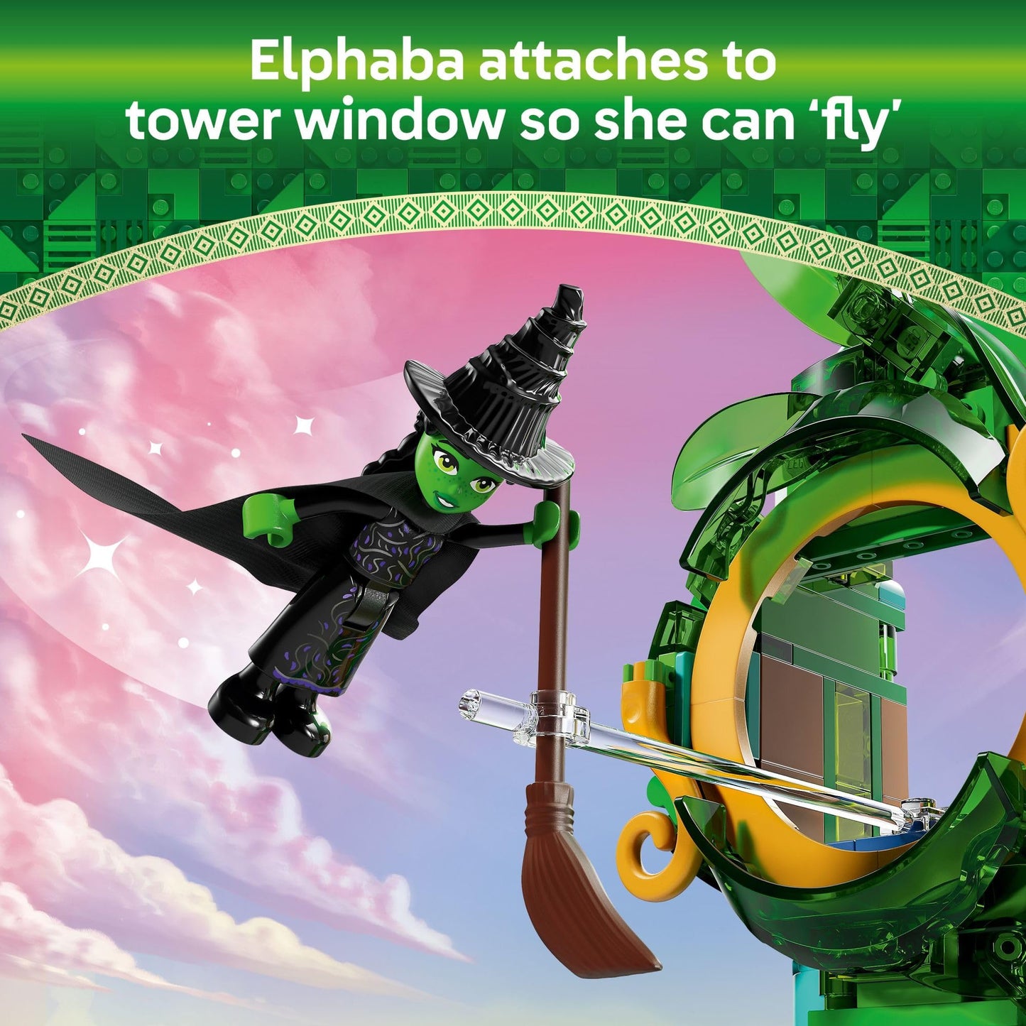 LEGO Wicked Welcome to Emerald City Building Toy - Wicked Toy for Kids, Ages 9+ - Gift for Girls and Boys with Tower Model, Glinda, & Elphaba