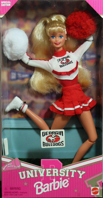 University Barbie Special Edition Cheerleader Georgia Bulldogs
