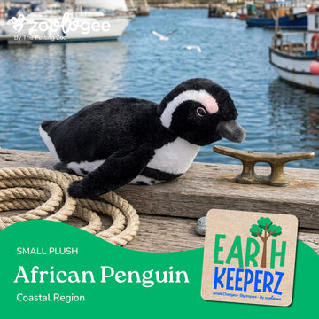The Petting Zoo ABF Swimming Penguin Stuffed Animal Plushie, Gifts for Kids, Earth Keeperz Sealife Animals, Zoologee ABF Penguin Plush Toy, 11 inches
