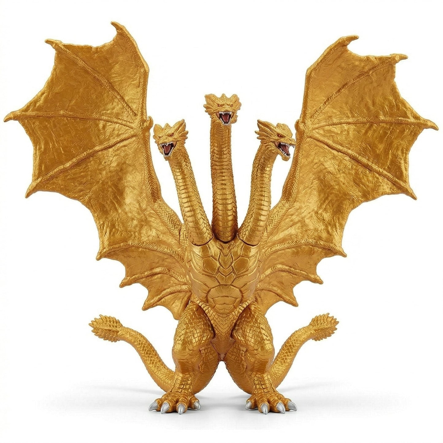 JAYKENIXO Chidorah Dragon Monster Action Figure 8 Inch - Movable Joints, Detailed Kaiju Creature Toy with Carry Bag for Kids Play, Display & Gift