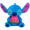 Disney Stitch Small Plush Stitch and Watermelon, Stuffed Animal, Blue, Alien, Kids Toys for Ages 2 Up by Just Play