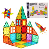 AURA PLAYY 100 Piece Magnetic Tiles Set - 3D Magnet Building Blocks, STEM Educational Construction Toy for Toddlers & Kids | Creativity, Learning,
