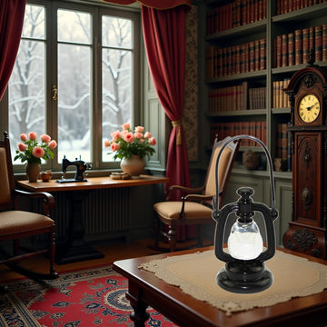 Black Decoration Accessories, 1:12 Dollhouse Miniature Scene Model Hurricane Lantern Play, Accessories (23 x 43 mm),Decorations,This Product is not