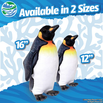 Real Planet 16" Emperor Penguin Stuffed Animal - Realistic & Soft Stuffed Animals, Plush Toy Penguin Gifts, Cute Stuff Penguin Toys for Kids, Birthday