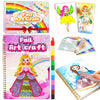 NaTuGi Foil Art Fun for Kids - Colorful Princess Theme Arts and Crafts Kits?Kids Fun Art Supplies ?Creative Birthday Gift ?Travel Toys?Suitable
