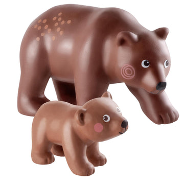HABA Little Friends Forest Animals Multi-Pack Playset with 4 Chunky Plastic Toy Figures for Ages 3+