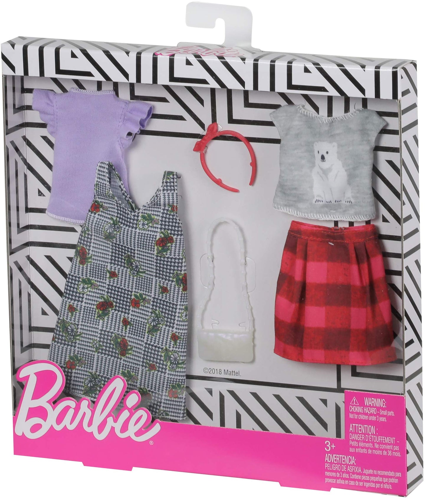 Barbie Fashion 2 Pack, Mix Checks & Nature