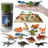 EXPLORACY 12 Mini Dinosaur Toys for Kids - Realistic T-Rex & Dino Figurines Playset for Toddlers Collectible Bath Animal Toys Sensory Bin Party Favors