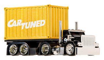 CarTuned™ Rig$ Container Case- Sneaky Pete, Yellow and Black DieCast Truck, Style 4