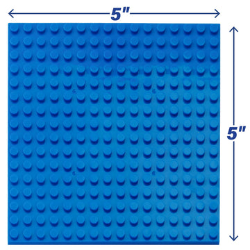 Classic Baseplates for Building Bricks - Set of 10 Sand 5"x5" Building Plates- Dual Connectivity, Build on Both Sides- Compatible, Tight Fit w Major