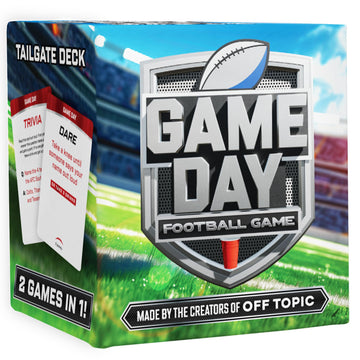 OFF TOPIC Game Day Football Card Game for Adults - Party Games for Football - 2-in-1 Adult Games