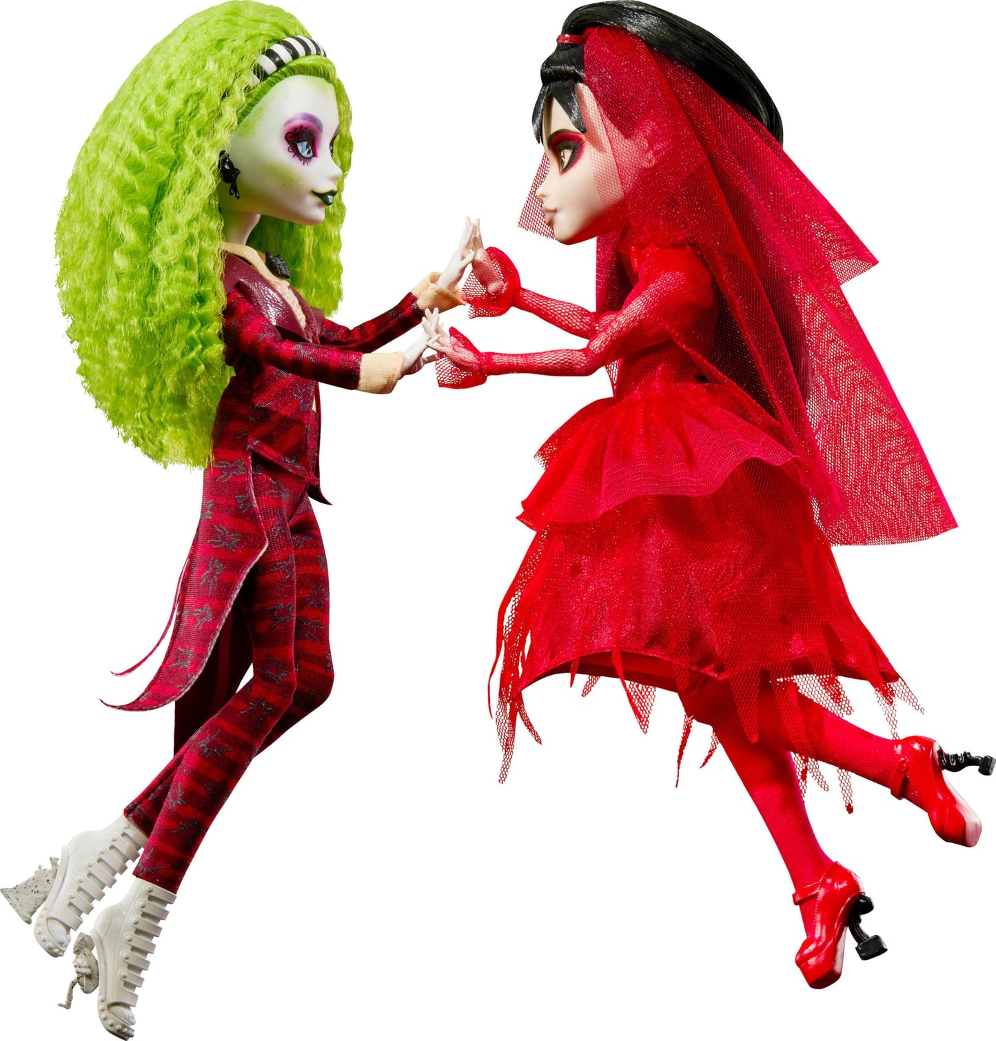 Monster High Skullector Beetlejuice Beetlejuice Doll 2-Pack, Collectible Betelgeuse and Lydia Deetz Set with Accessories and Displayable Packaging