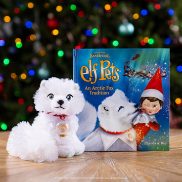 The Elf on the Shelf Boy and Arctic Fox Value Pack- Elf Blue Eyed Boy and Adoptable Pet - Each Includes Official Story Books and Accessories- Start