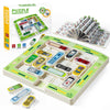 NUBLIXIP Parking Puzzler Magnetic Travel Game - 360 Traffic Jam Logic Challenges, Brain Teaser Toy for Kids Ages 3+, Parent-Child Problem Solving Car