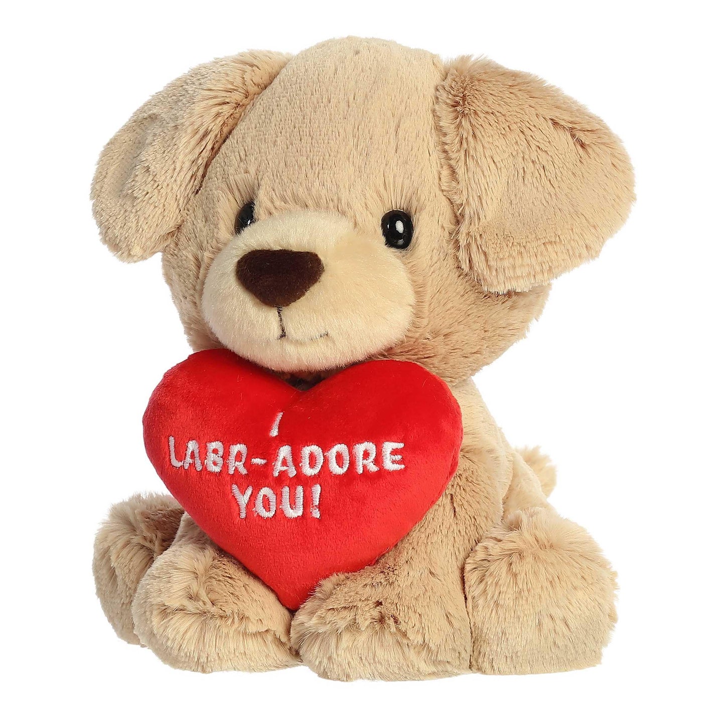 Aurora® Witty JUST Sayin'™ I Labr-Adore You™ Stuffed Animal - Expressive Characters for Decorative Charm - Quirky Birthday Gifts for Kids and Adults