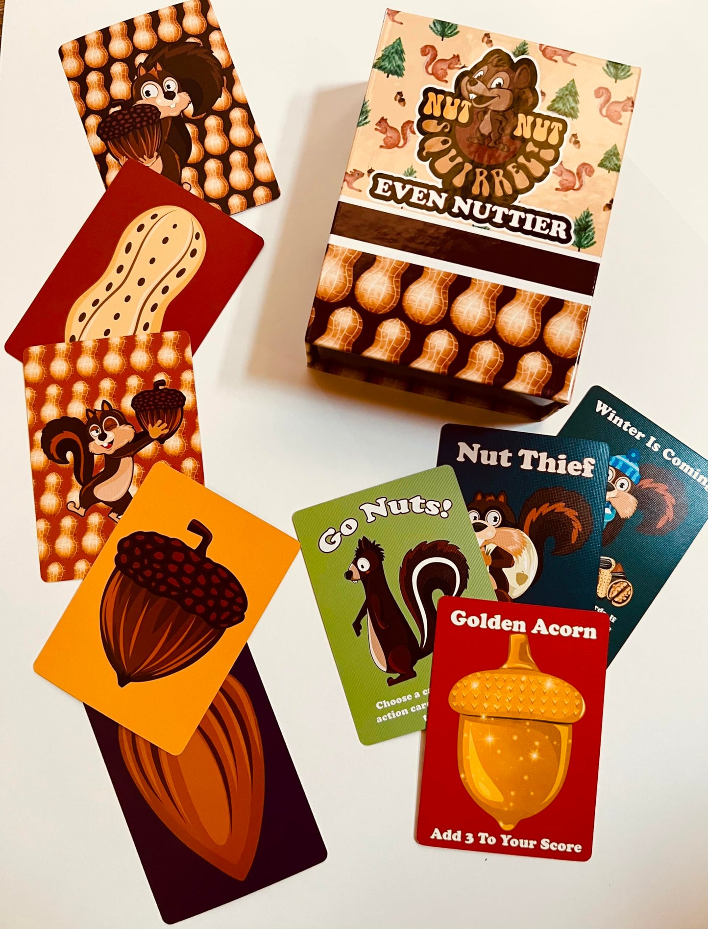 nut nut Squirrel! Even Nuttier - Try to Tame Those Silly Squirrels in This Nuttier Version of Nut Nut Squirrel! an exciting, Strategic Card Game That