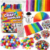 Yameer Arts and Crafts Supplies for Kids 1500+ Pcs - All in One DIY Art Craft Supplies for Kids and Toddlers - Kid Crafting School Supply Kit