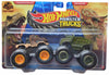 Hot Wheels Monster Trucks Tyrannosaurus Rex vs Triceratops, Demolition Doubles 1:64 Scale die cast