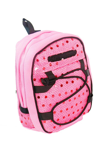 American Fashion World Doll Pink Sequin School Backpack for 18-Inch Dolls | Premium Quality & Trendy Design | Dolls Accessories for Popular Brands