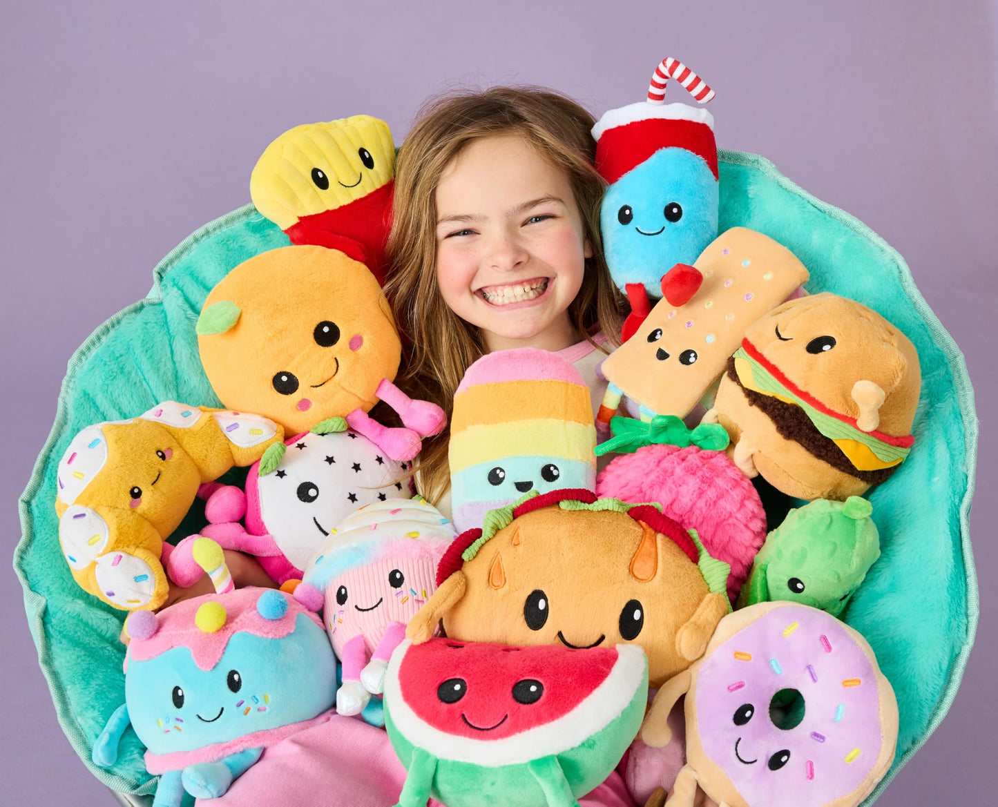 iscream Screamsicles Kawaii Ice Cream Shop 8" Plush - Rainbow Pop