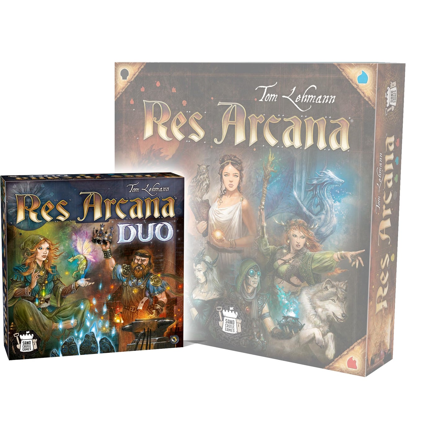 Res Arcana Duo Board Game - Strategic Two-Player Duel! Expandable Game System, Fantasy Adventure Game for Kids & Adults, Ages 14+, 2 Players, 20 Min
