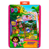 Dora Magnetic Playset, 75 Characters & Accessories, Reusable Storage Tin and Play Scene, Fun Toddler Toys, Mess Free Airplane Toy, Travel Games & Road
