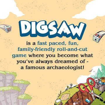 Digsaw: Roll-and-Cut Archaeology Game - Fun Family Game for Ages 14+ - Plays in 25 Minutes - from The Makers of Terraforming Mars