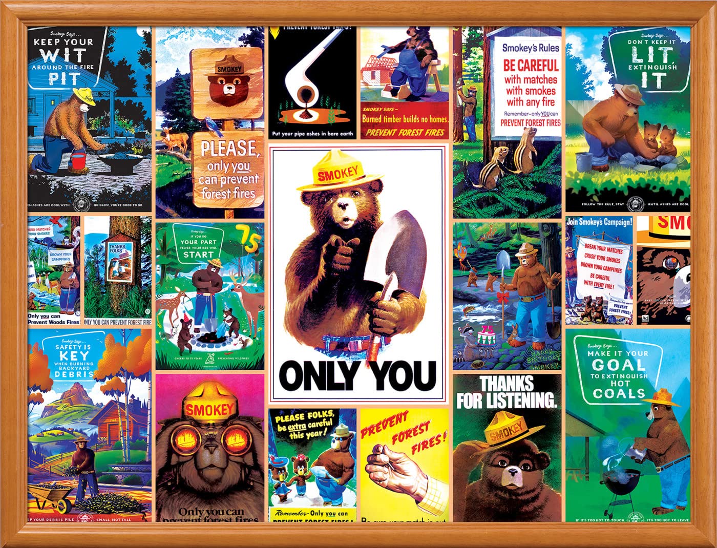 MasterPieces 550 Piece Jigsaw Puzzle for Adults, Family, Or Youth - Smokey Bear - 18"x24"