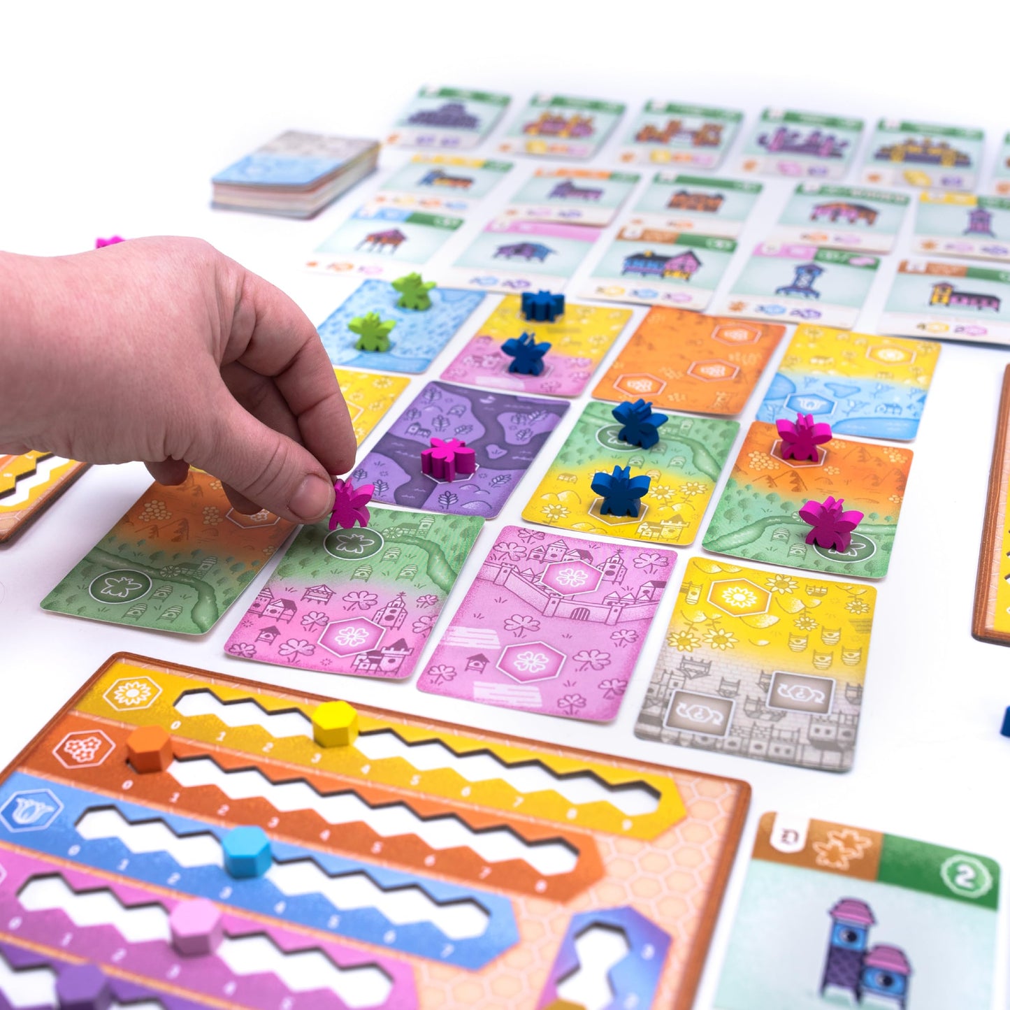 AEG & Flatout Games | Propolis - Big Engine Building Worker Placement Strategy Game in a Small Box | Deploy Bees, Build Hives | Ages 10+ | 1-4 Players