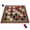 WE Games Old School Wooden Checkers Set Red and Black Pieces - 12 Inch Classic Board Game for Strategy Play, Gatherings, and Game Nights